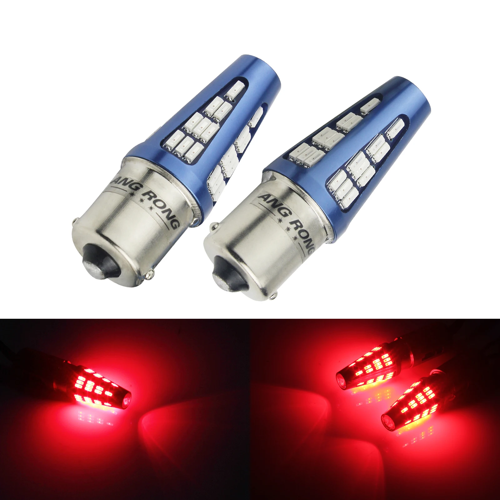ANGRONG светодиодный стоп сигнал 2x382 1156 BA15s S25 R5W R10W P21W 5W|Сигнальная лампа| |