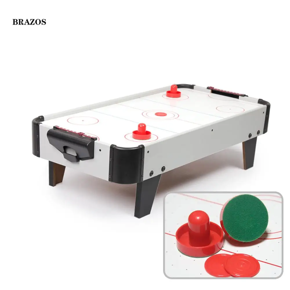 Электрическая воздушная хоккейная настольная игра плавающий стол Шайба детская
