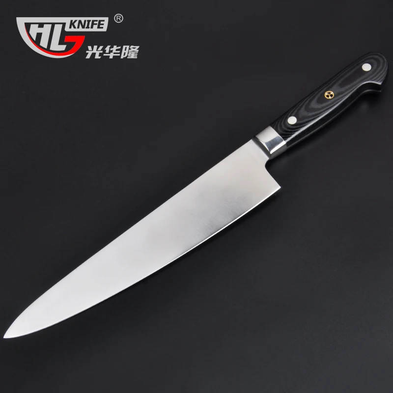 Шеф-нож из нержавеющей стали GHL немецкий кухонный инструмент для нарезки овощей и