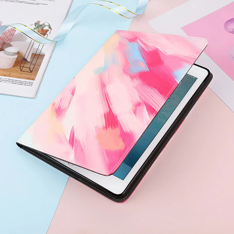 Чехол для iPad Pro 10,5 дюймов ультратонкий складной чехол-книжка с мраморным рисунком защитный чехол для Apple iPad Pro 10,5 смарт-чехол