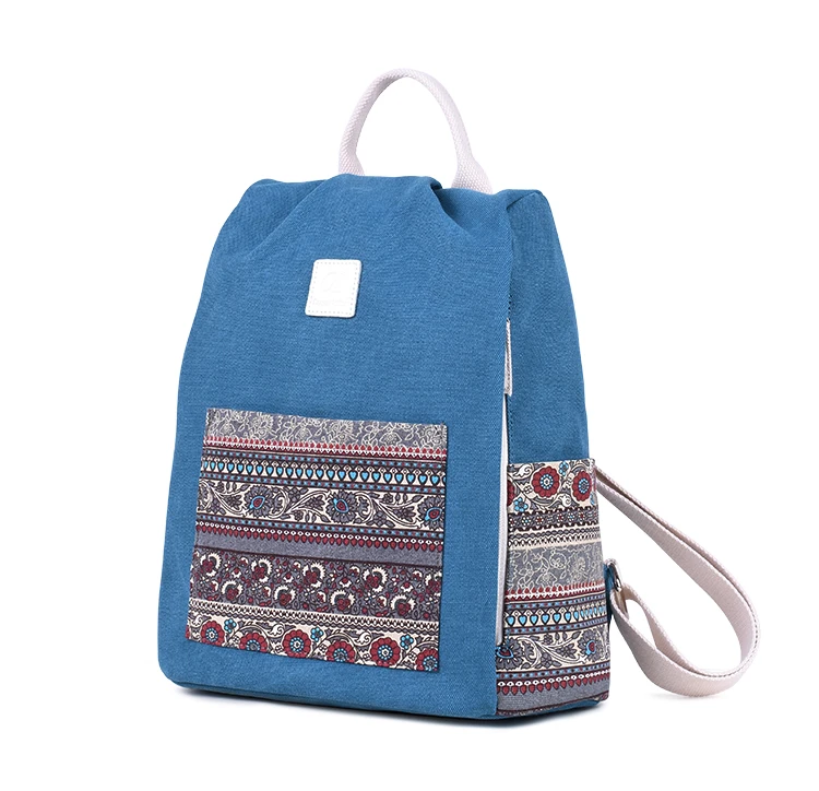 Canvasartisan женский холщовый Рюкзак Ретро стиль цветочный школьный рюкзак для путешествий маленькие рюкзаки женские повседневные сумки