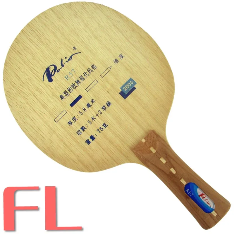 FL long handle Palio R57 мягкий углеродный настольный теннис пинг понг лезвие - Цвет: FL long handle