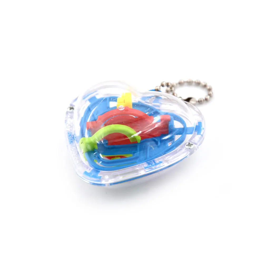 2 шт. 3D волшебный кубик интеллекта лабиринт шар металлический пазл сердце куб