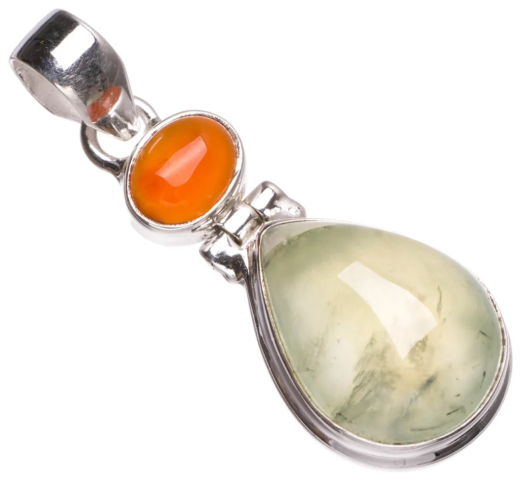 Уникальная серебряная подвеска ручной работы в виде натурального шрена и