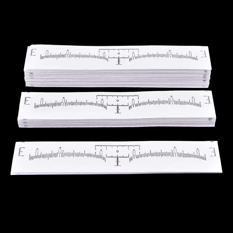 10 шт. линейки для татуажа бровей многоразовая полулинейка наклейка