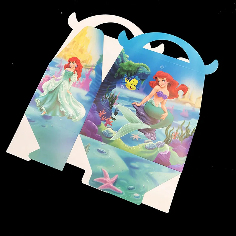 6 шт./лот Русалка Вечерние подарочные коробки День Рождения вечерние украшения baby