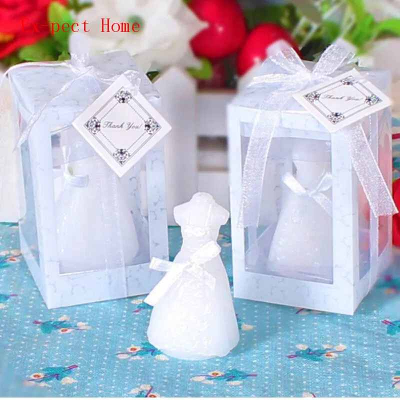 100 шт Свадебная свечка невесты-платье свадебный подарок для гостей Свадебные