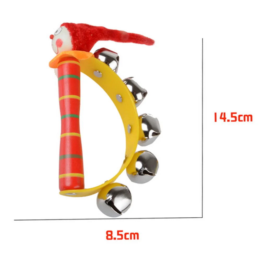 Детский Радужный музыкальный инструмент деревянный колокольчик погремушка