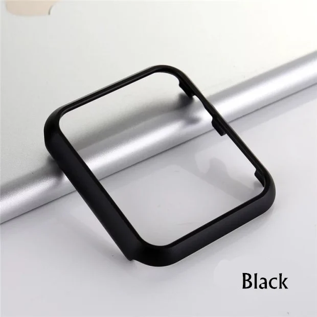black Крышка для Apple watch корпус 42 мм, 38 мм, версия наручных часов iWatch, ремешок Алюминий металлический каркас защитный бампер Apple watch, версии 3, 2, 1 42/38 мм Дорожный мотоцикл аксессуары - Цвет: black
