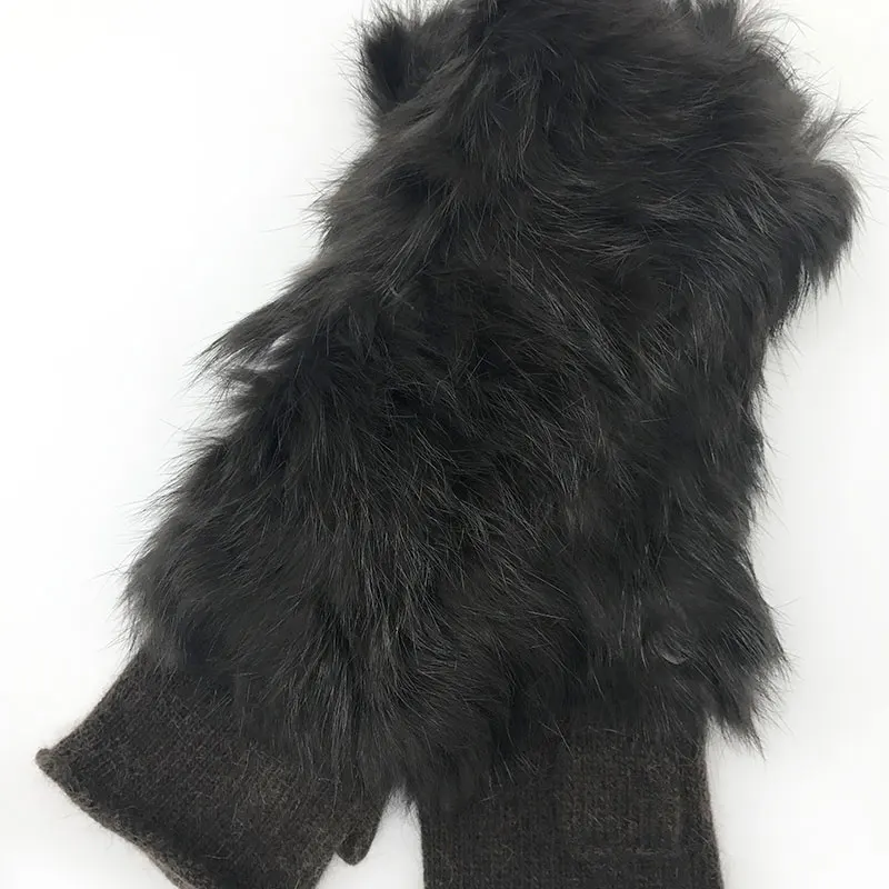 Шерстяные перчатки новинка 2020 зимние женские утепленные варежки из кроличьего