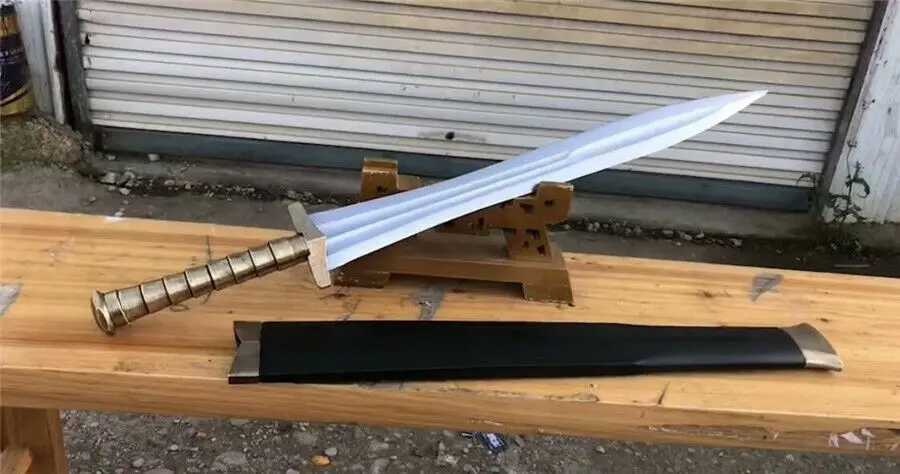 Высококачественный меч Цзянь катана острые высокие металлические ручки | Дом и