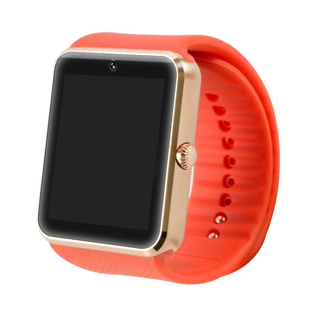 Time owner GT08 Bluetooth Смарт-часы с телефоном Android уведомления Анти-потери поддержка SIM tf-карты часы для Xiaomi huawei - Цвет: Красный