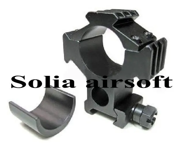 

Tactical Adjustable 25 Or 30mm Flashlight Ring Scope Mount Weaver Dovetail 20mm Tri- Rail