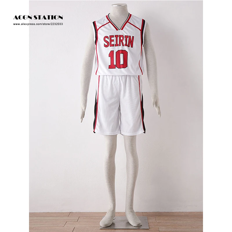 Бесплатная доставка костюм для взрослых белая баскетбольная майка Kuroko no basket Tetsuya