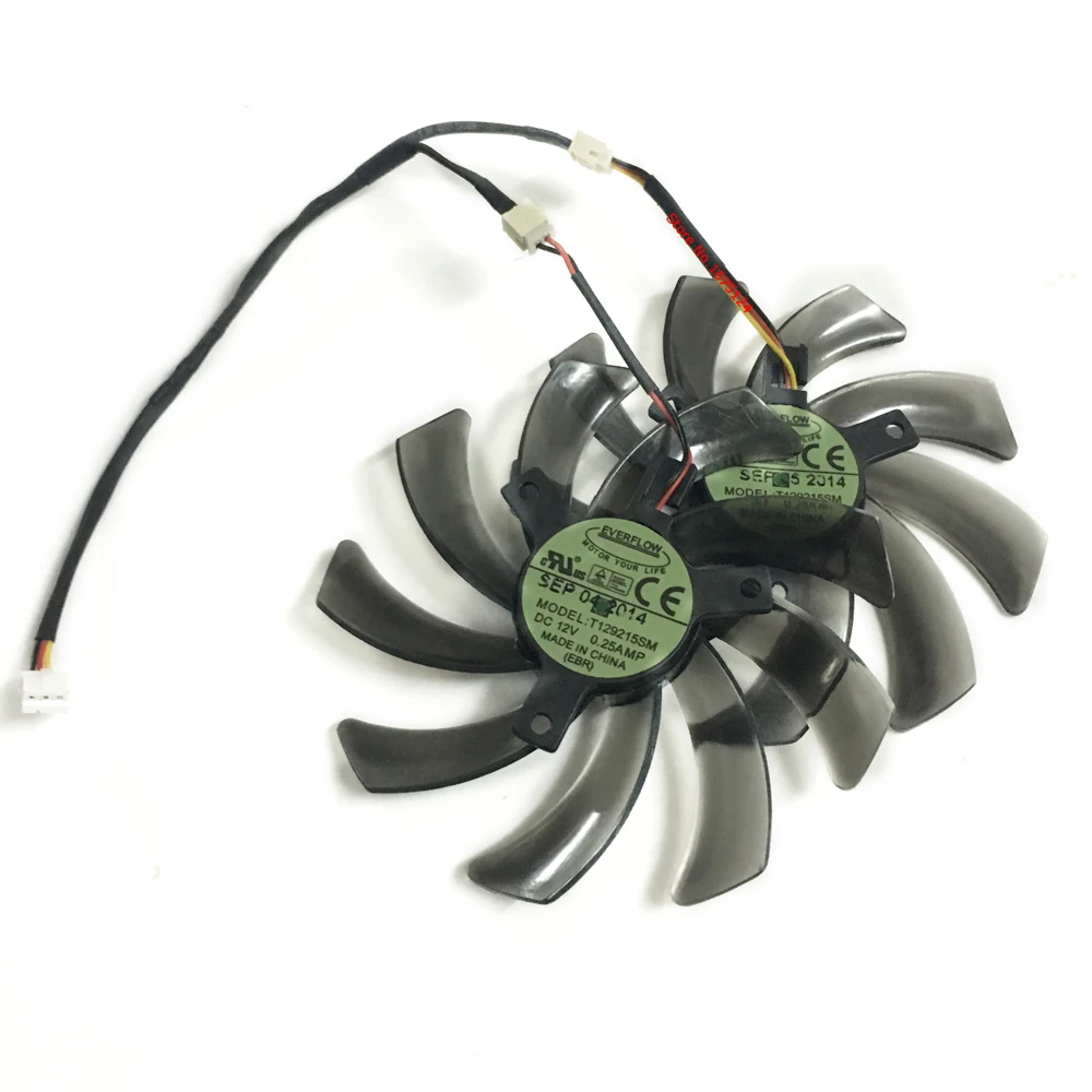 2 шт./лот компьютер VGA Видеокарта Вентилятор Кулер для XFX R9 270A CEF5 HD7850 Гб видеокарта