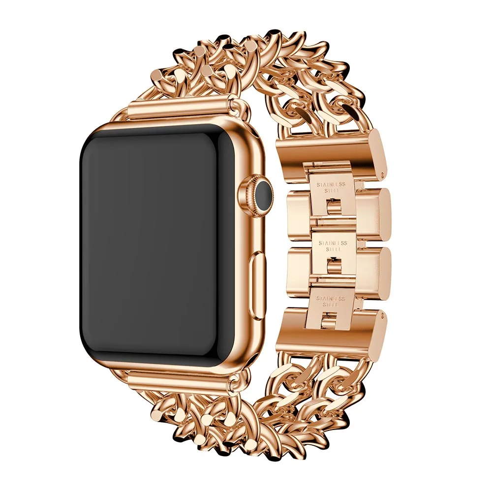 Для ремешки для часов iwatch серии 4 3 2 1 группа 42/44 мм ремешок для Apple Watch нержавеющая сталь Группа 38/42 Замена классический ремешок для часов