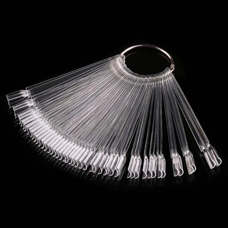 50 шт. накладные ногти для дизайна дисплей бортовой вентилятор цветная схема