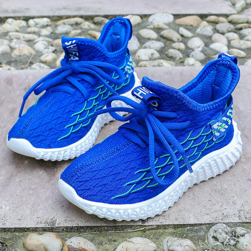 Вязаные кроссовки для мальчиков и девочек детские школьные спортивные милые