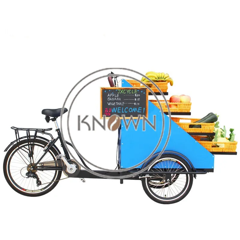 Популярная и доступная педаль/электрическая фруктовая Мобильная тележка для еды