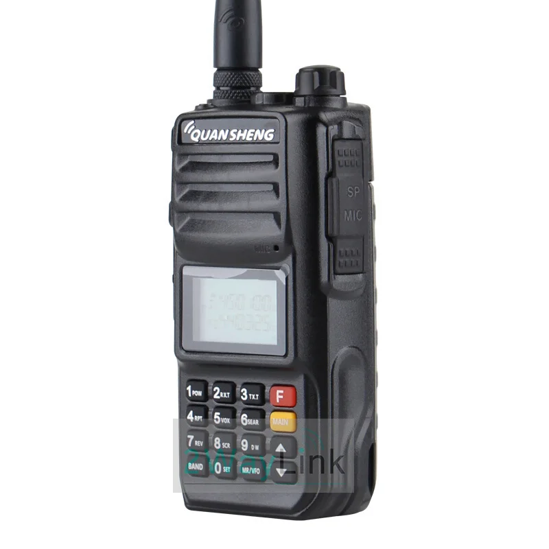 Портативная рация QuanSheng TG UV2 Plus трехдиапазонная (VHF/UHF/Police) мощность 10 Вт дальность