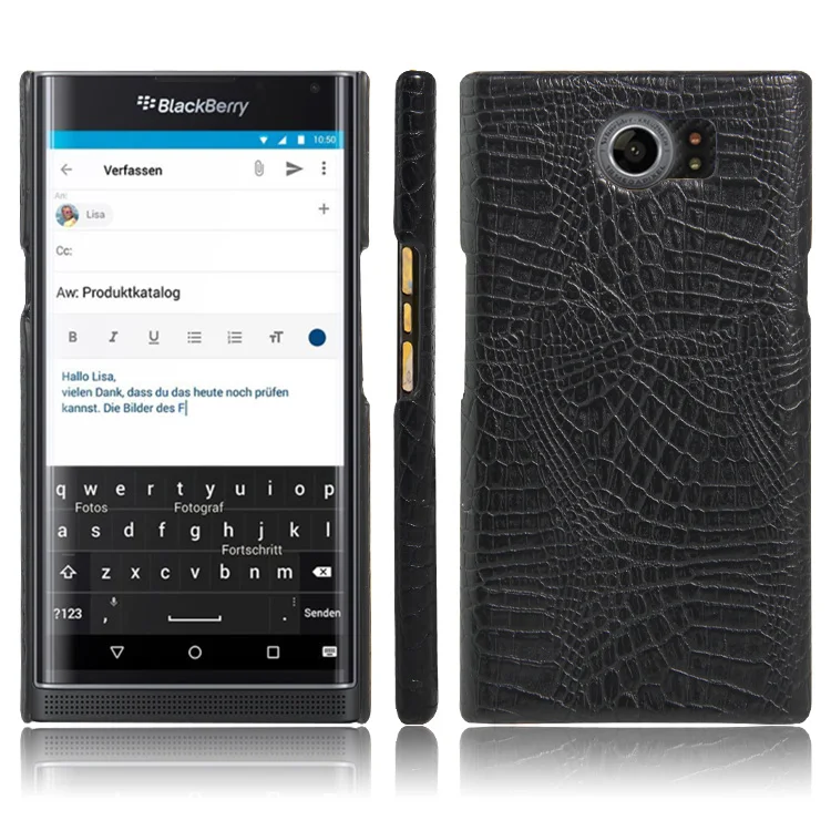 Luxury Crocodile Skin Leather Case for BlackBerry Priv Pattern Cover Shockproof Hard Shell Phone Cases Fundas Bag |