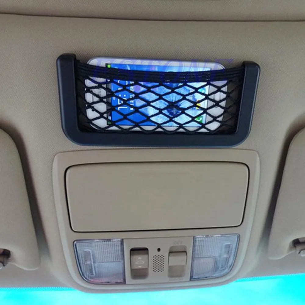 

Black Car Auto String Mesh Bag Storage Pouch For Cellphone Gadget Cigarette New 1Pc