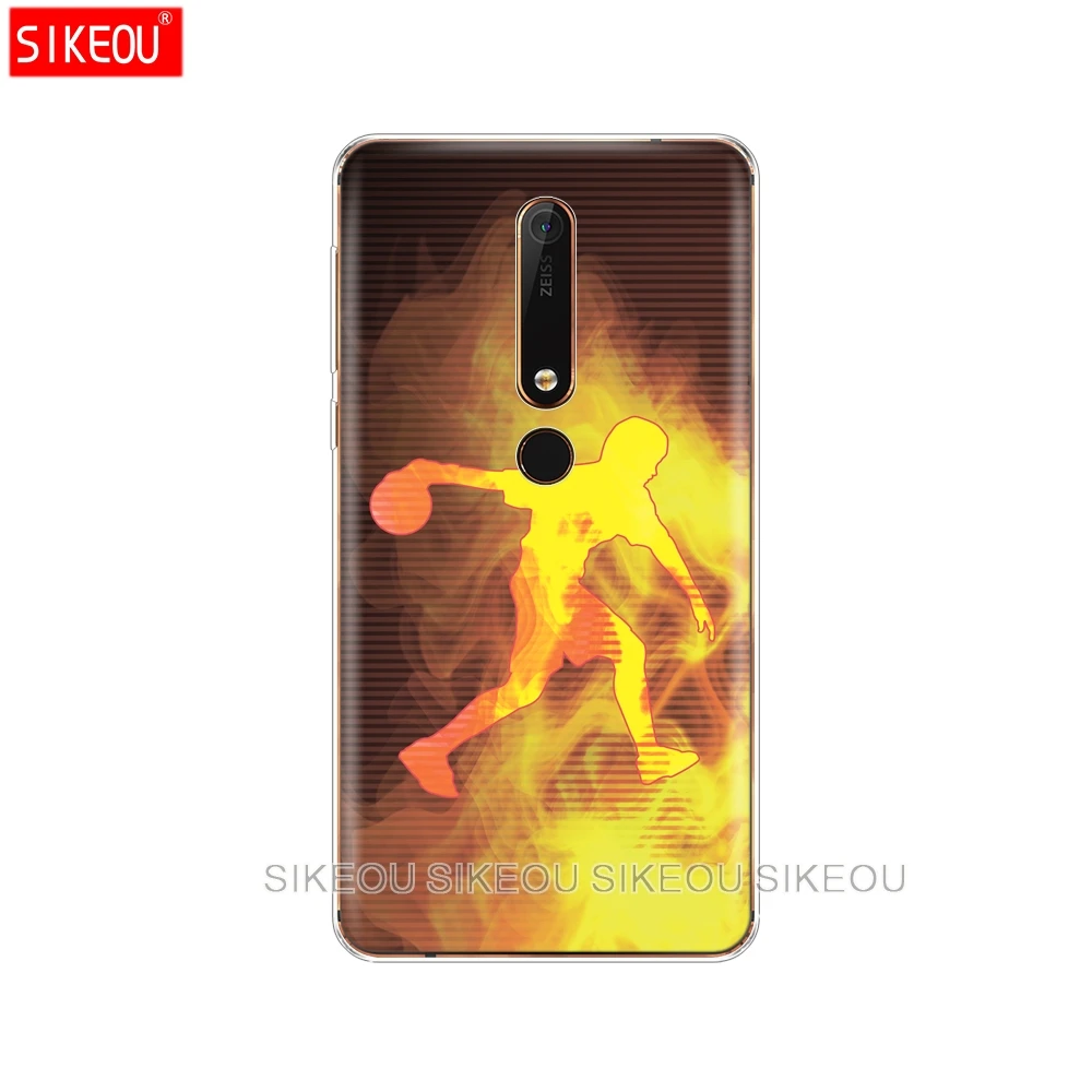 Силиконовый чехол для телефона Nokia 5 3 6 7 PLUS 8 9 /Nokia 1 2 2018 шарик боулинга спорт сделай