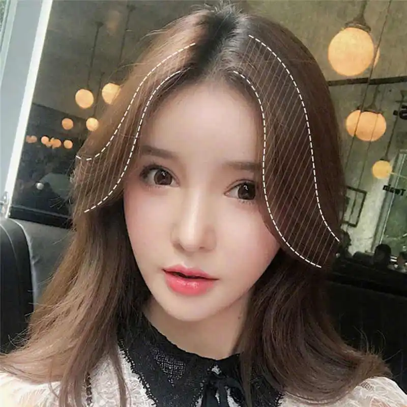 Cateleya Long Clip In on Front Hair Bang Side Girls Fake Fringe Synthetic Natural Straight High Temperature | Игрушки и хобби