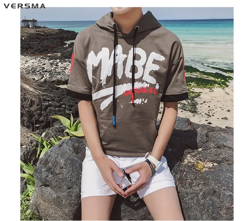 VERSMA японский Harajuku BF винтажная камуфляжная Футболка мужская женская летняя уличная Корейская Ulzzang ретро свободная футболка с капюшоном