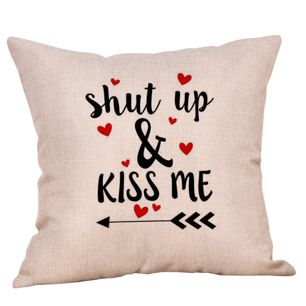 4 шт. высокое качество наволочка для подушки на День святого Валентина забавные