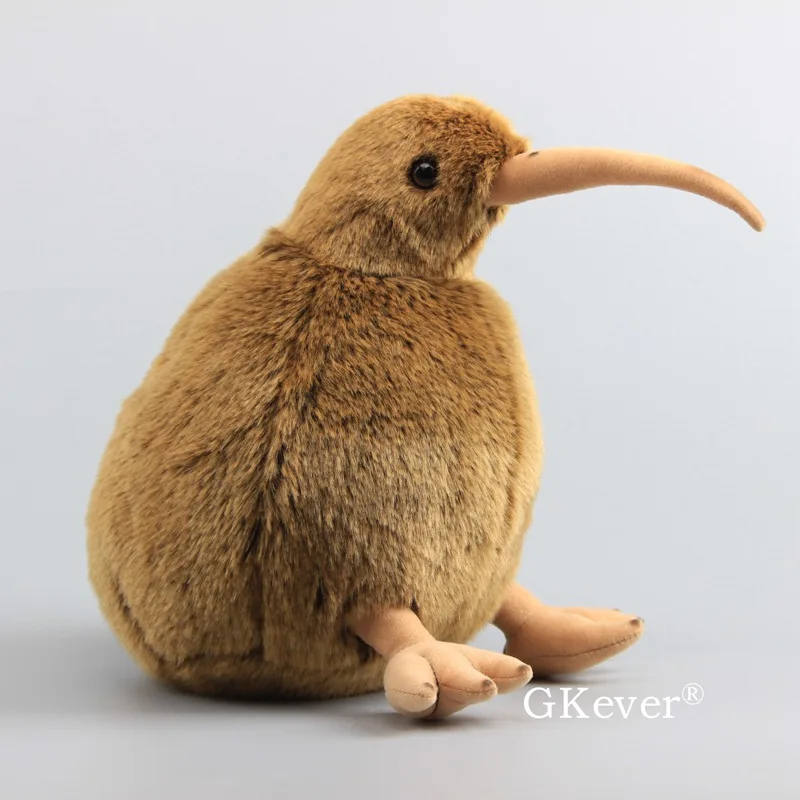 Kiwi 27cm 9 видов стилей с тремя носками Ленивец Пингвин пушистый милый плюшевая игрушка чучела животные Черный лебедь киви плюши имитация мягкие куклы 23-36 см - Цвет: Kiwi 27cm