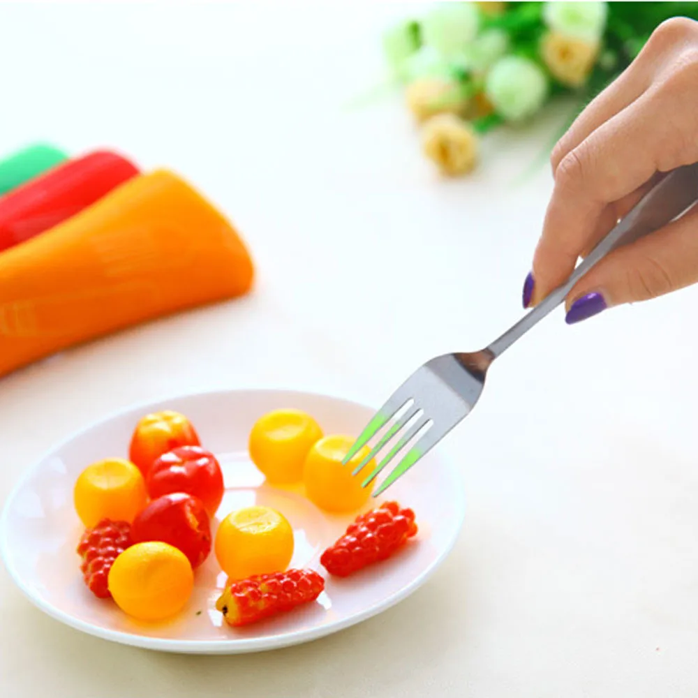 Портативная столовая посуда из нержавеющей стали 3 шт./компл. дорожная сумка для