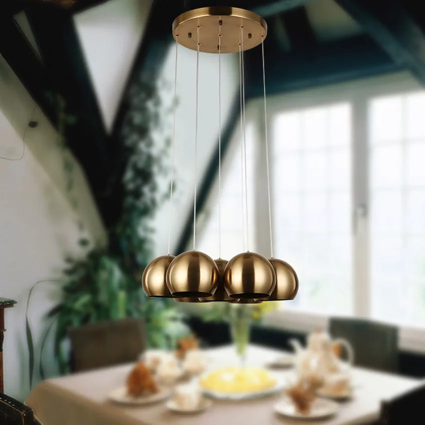 Новые высококачественные Ретро светодиодные подвесные светильники 1/3/5/7 головки