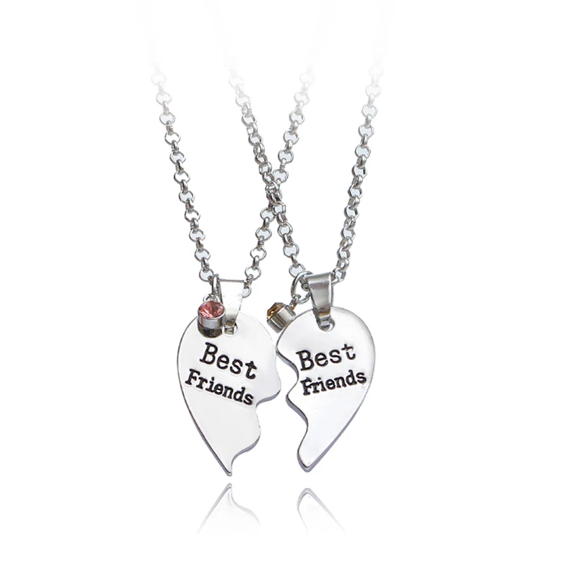 Ожерелье Два в одном Best Friend nneckle съемная модная подвеска для подарка трендовая