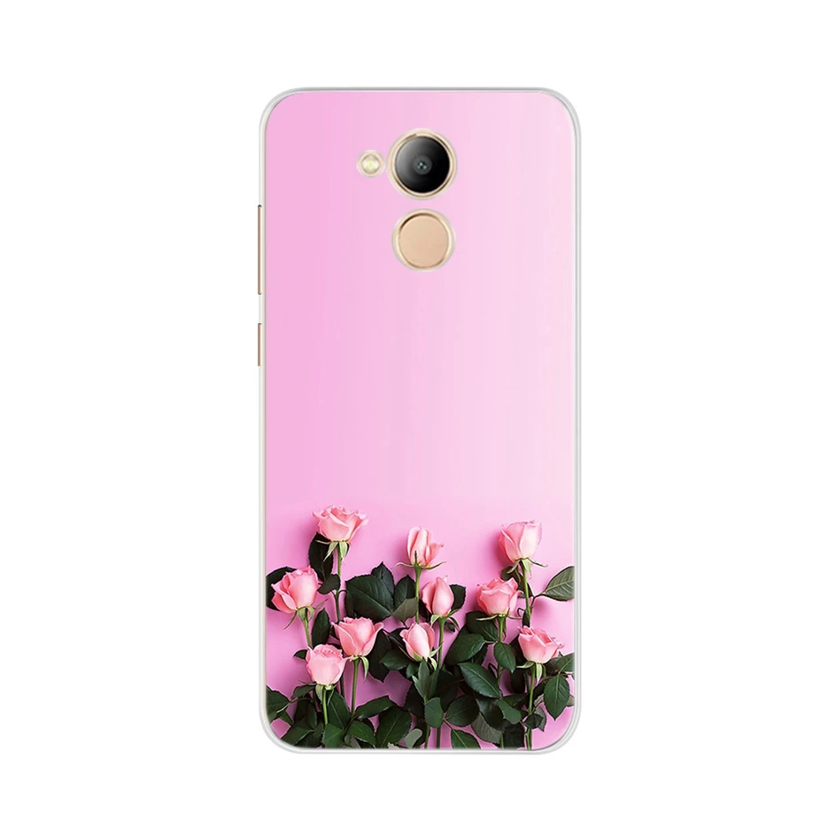 Розовый Чехол для телефона Huawei honor 6C 6 C, силиконовый мягкий чехол из ТПУ для телефона, чехлы на заднюю панель для Huawei Honor 6C, милые чехлы с рисунком, бампер - Цвет: Розовый