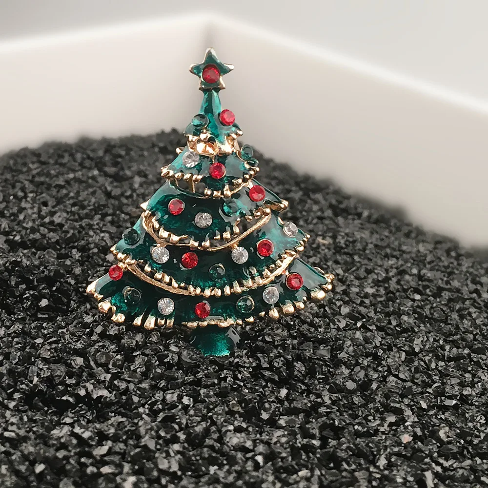 Милые романтичные роскошные стразы CXmas елка венок рюкзак металлическая эмаль