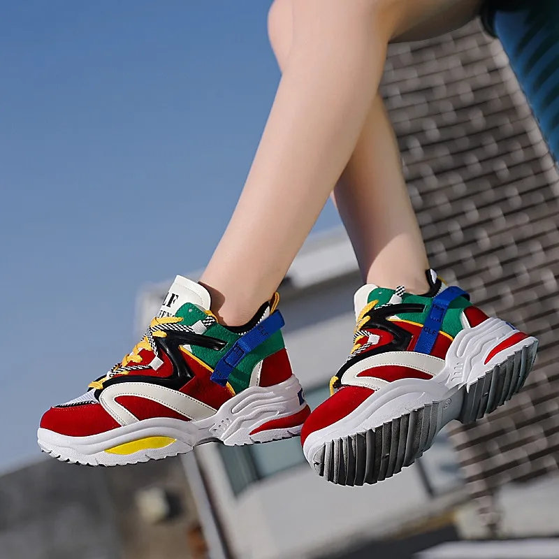 Стильные женские кроссовки для бега увеличивающие рост INS Ulzza спортивная обувь с