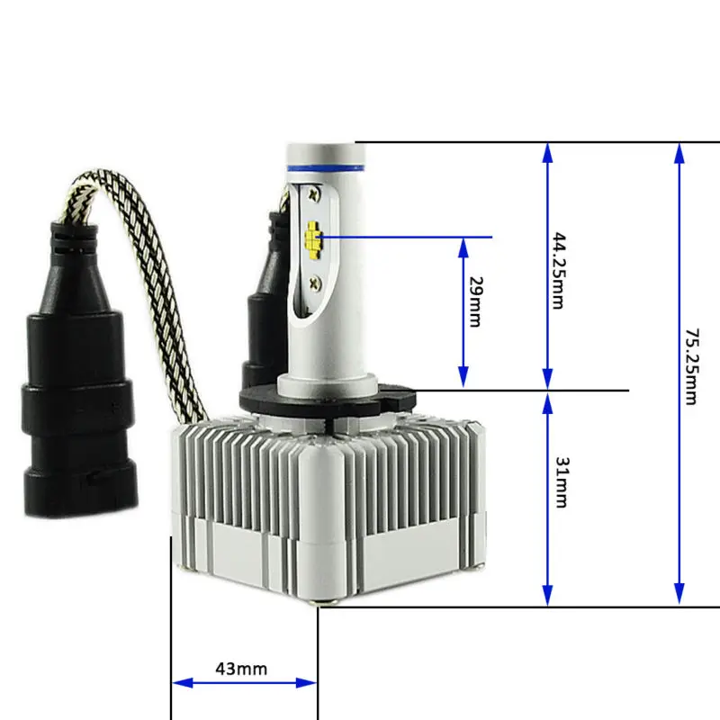 D1 D3 S/R светодиодный головной светильник Conversion Kit 6000K 72w фары для 7600Lm заменить Оригинальное D1S D3S D1R D3R лампа головного света 12V 24V высокое светильник низкая
