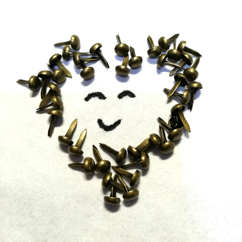 4 5 мм бронзовые золотые серебряные Красные старинные мини брадсы бумажные