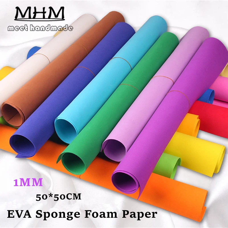 10 шт. 50*50 см толщина 1 мм наклейки Скрапбукинг крафт бумага эва губка поролоновая