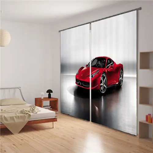 7 CustomizedLuxury роскошных автомобилей 3D Затемненные окна Шторы шторы для гостиной кровать в номере Hotel Настенный Гобелен Cortinas - Цвет: 7