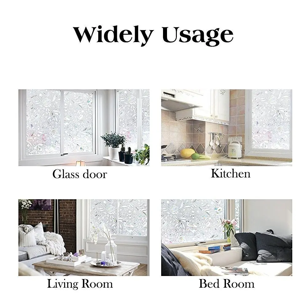 Тюльпан статичные наклейки для матового стекла стеклянная оконная пленка