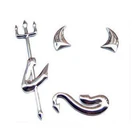 Автомобильная наклейка, Модный 3D Маленький Дьявол, демон, Стайлинг, эмблема для автомобиля, наклейки из ПВХ, украшения, аксессуары для рукоделия