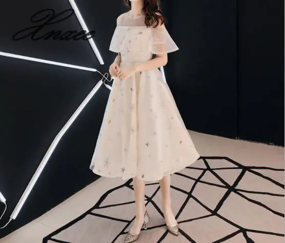

2020 new banquet noble ladies temperament slim dress long paragraph female