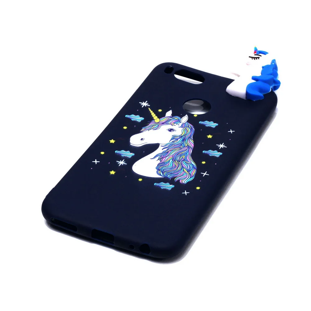 Silicone Case For Xiaomi mi a1 Soft TPU 3D Cover Unicorn Bear Cat Owl Panda Patterned mia1 5x | Мобильные телефоны и