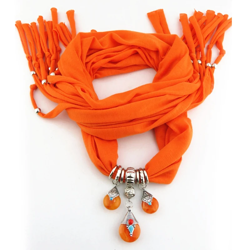 Женская шаль из полиэстера ожерелье тибетского пчелиного воска с кисточками и