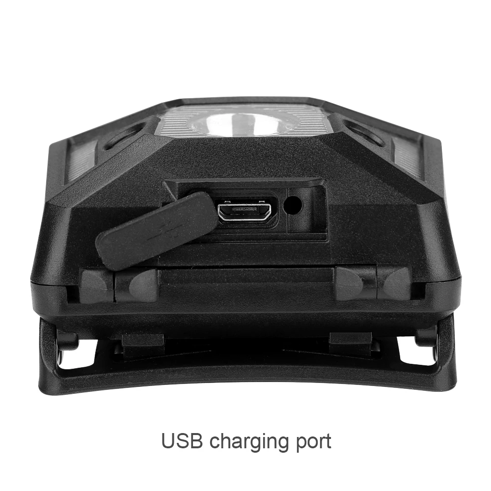 Светодиодный налобный фонарь с 5 режимами белого и красного цветов головки