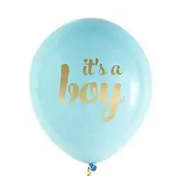 10 шт. 12 дюймов синий/розовый "It Is a Boy/It Is a Girl" латексный шар детский душ День Рождения Вечеринка детская вечеринка Декор поставки - Color: 10pcs boy