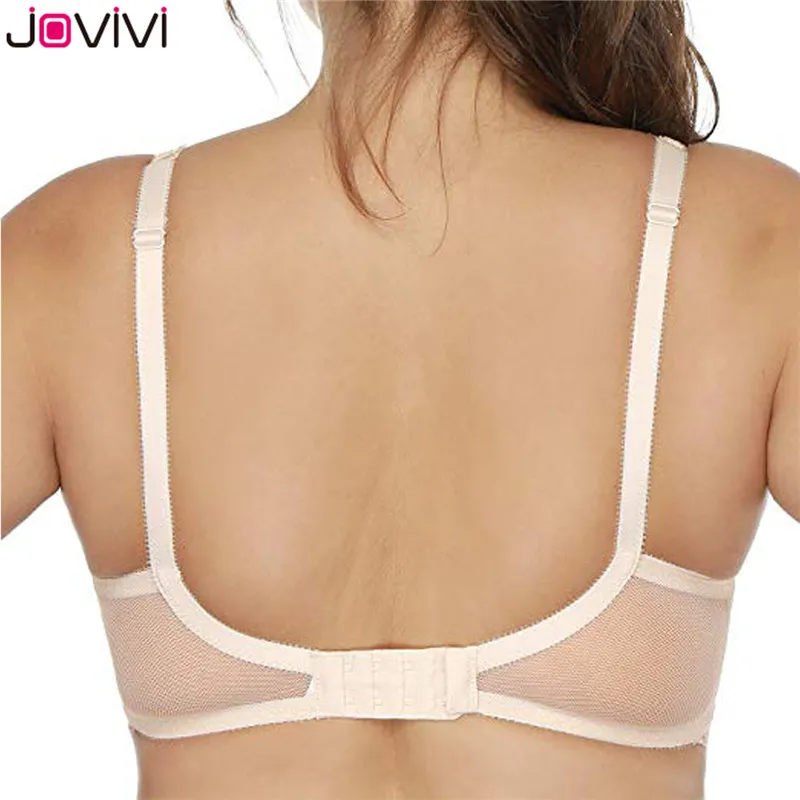 Jovivi, 1 шт., 32A-36DD, женский кружевной сексуальный бюстгальтер, без подкладки, на косточках, балконет, бюстгальтеры, чашка 3/4, черный/белый/телесный, женские летние тонкие бюстгальтеры