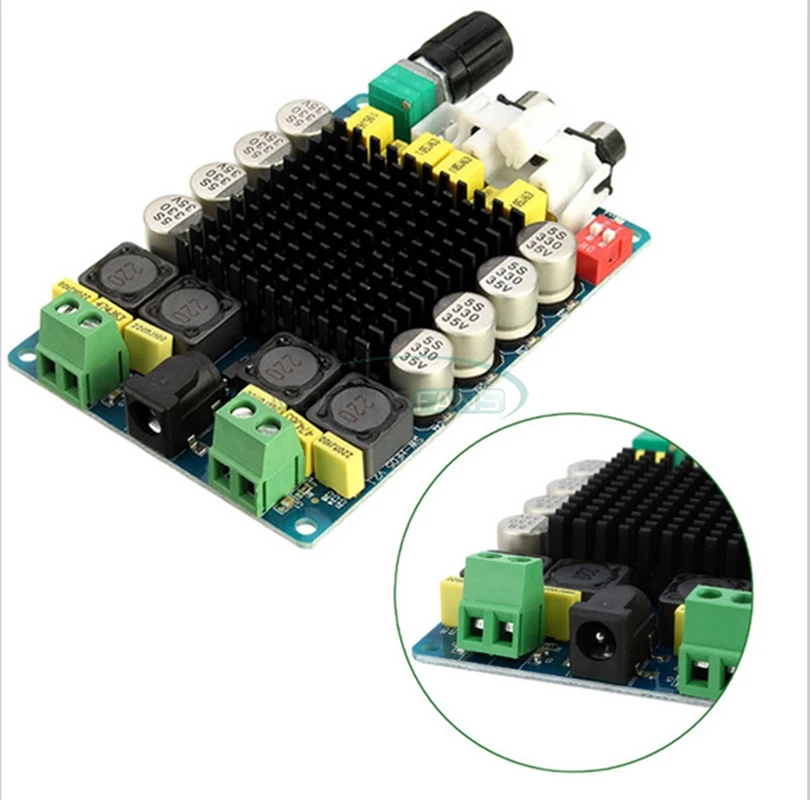 Двухканальный модуль усилителя мощности TDA7498 класс D 2X100W плата аудио